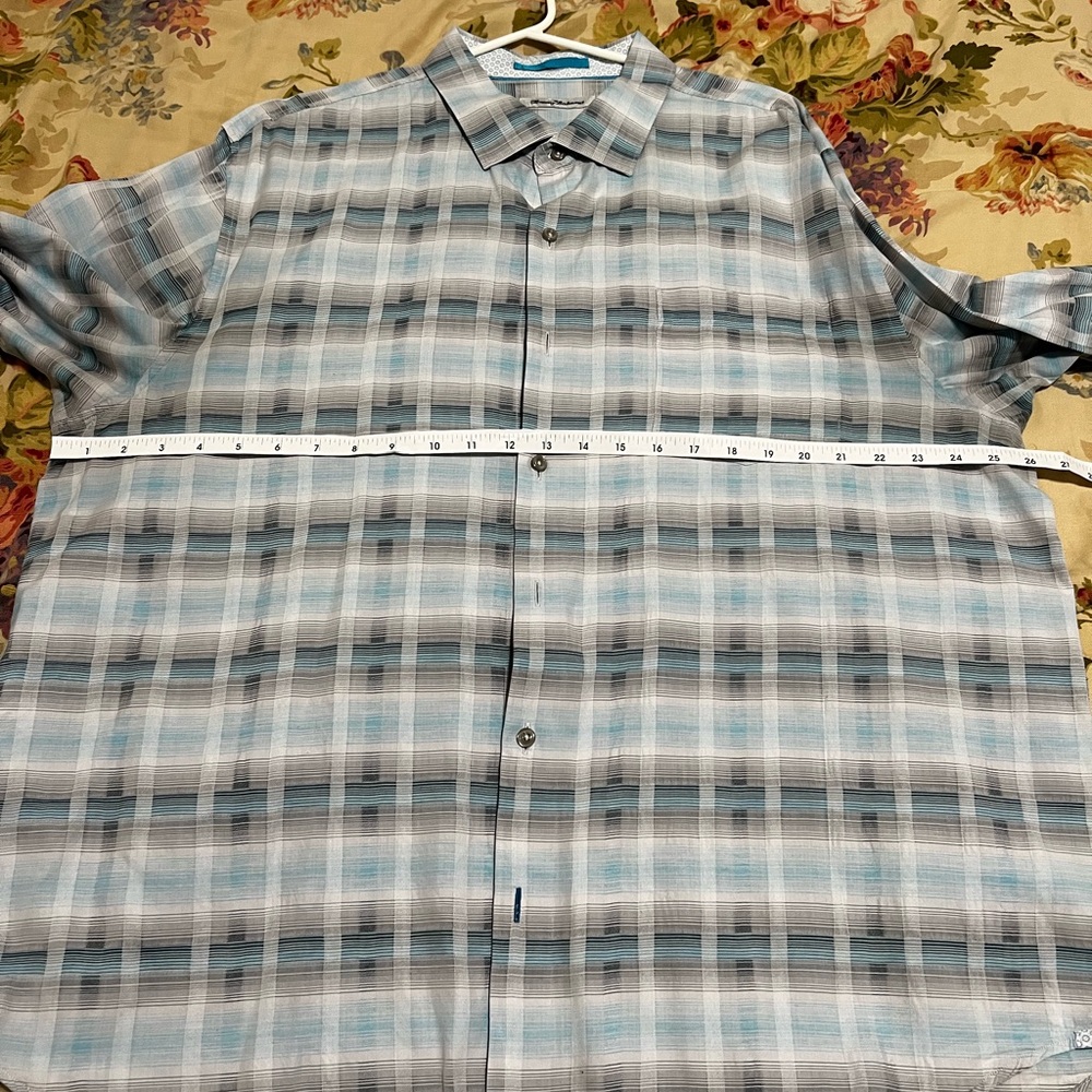Tommy Bahama Striped Button Up Shirt Size XXL/ 2XL/ TTG long Sleeve